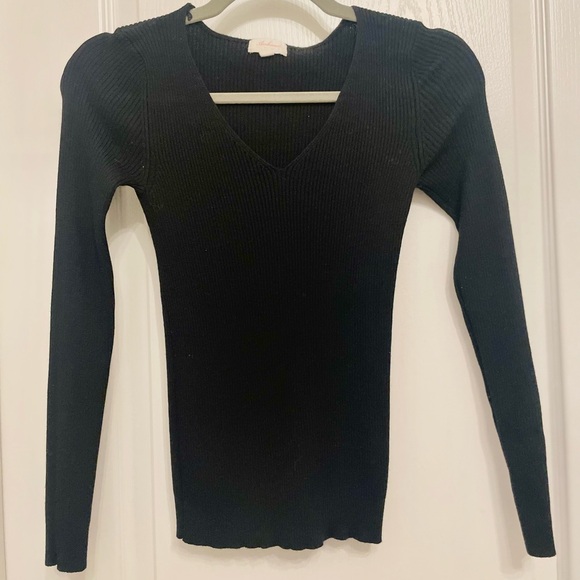 Black Long Sleeve Knitwear Top - Picture 5 of 5